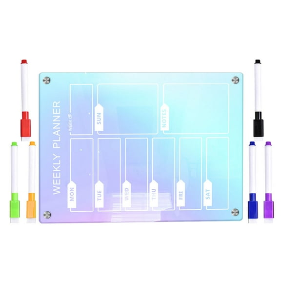 Hemoton 1 Set of Desk Dry Erase Board Acrylic To Do List Memo Board Erasable Weekly Planner Writing Board