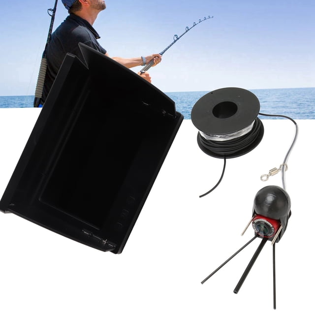 Cámara de Pesca Submarina Tn Hd de 4,3 Pulgadas, Buscador de Peces Impermeable IP68 Con 12 Luces de Visión Nocturna, Gran Angular, Gran Capacidad de