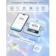 thumbnail image 3 of Impresora de etiquetas Phomemo M250, impresora térmica de códigos de barras y direcciones de 3", impresora portátil para negocios, hogar y logotipos, compatible con teléfonos y PC, con 100 etiquetas,, 3 of 5