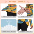 thumbnail image 4 of FORMRS Womens Long Sleeve Shirts UPF 50+ Sun Protection Quick Dry Fishing Hiking Tops, Size S-2XL, Yellow Sardines Pattern, 4 of 8