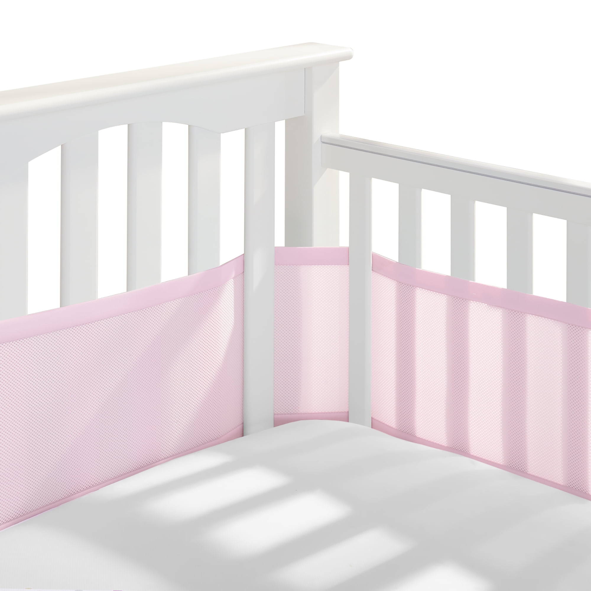 Breathable Crib Bumper Pads Baby Cot Bumper Protection Baby Bed Crib Cot Bumper Pads for Baby Boys Girls Safe Bumper Guards