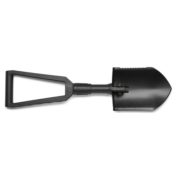 Gerber Gear Folding Spade E-Tool, Heavy-Duty Camping Shovel with Serrated Edge, Compact Survival Gear, Black