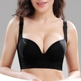 thumbnail image 4 of Qwertyu Womens Bras Padded Bra Push-Up T-Shirt Bra Complexion Black 42CDF, 4 of 7