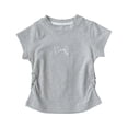 thumbnail image 3 of JUMEYU Tshirts for Kids Girls Tops for Girls Short Sleeve Shirt Girls Summer Tops Square Neck Slim Fit Tops Basic Tee Size 7-8 (Grey,7-8 Years), 3 of 8