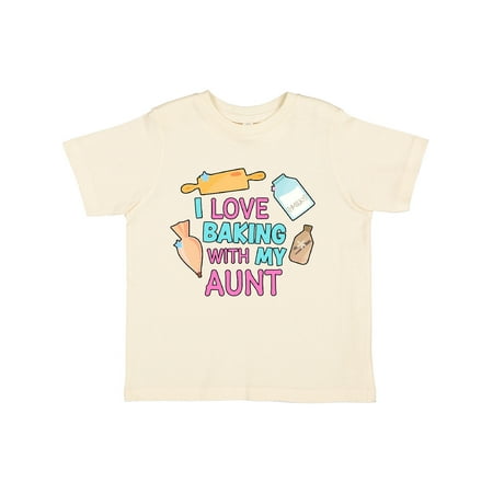 

Inktastic I Love Baking with My Aunt Gift Toddler Toddler Girl T-Shirt