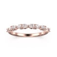thumbnail image 1 of 0.60ct Wedding Band 10K Rose GoldDiamond Moissanite Ring, 1 of 4