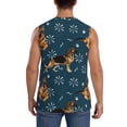 thumbnail image 4 of Salouo German Shepherd Dog Pattern Men's Sleeveless T Shirts,Men's Regular-Fit Tank Top Sports Shirt for Men Sleeveless Tank Shirt -X-Large, 4 of 6