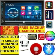 04-10 PT CRUISER DURANGO GRAND CHEROKEE USB BLUETOOTH CAR STEREO RADIO PACKAGE