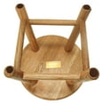 thumbnail image 4 of Round Step Stool, 9 Inch Height, Solid Oak Hardwood, Fully Assembled for Adults and Kids, 4 of 5