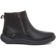 thumbnail image 2 of Strive Bamford Women's Leather Twin Zip Up Pull On Ankle Boot In Black Size 5.5/6, 2 of 6