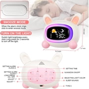 Hansang Alarm Clock for Kids, Ok to Wake Clock, Sleep Training Digital Clock with 5 Night Light, 7 Sleep Sound Machine