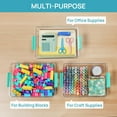 thumbnail image 4 of 6 Qt Plastic Storage Bins with Lids, Clear Sensory Bins, Arts Crafts Organizers and Storage, Stackable Containers for Home Office and School Supplies, 4 Pack, 4 of 6