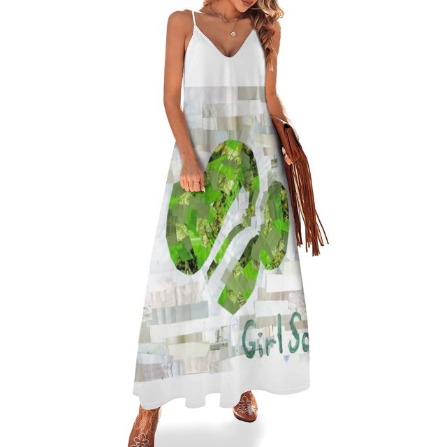 Vestido sin mangas orgullosa de Girl Scout vestidos verano mujer 2024 Vestidos vestido verano 2024 mujer