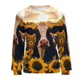 thumbnail image 7 of Farm Cows Womens Oversized Sweatshirts Hoodies Crewneck Casual Tops Comfy FallWinter Clothes 2024, 7 of 7