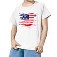 thumbnail image 2 of EnJoCho 4th of July Toddler Baby Boys Girls T-Shirt Kids Funny Letters Print Patriotic Cotton Independence Day Top Boys Summer Shirts, 2 of 5