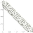 thumbnail image 5 of Auriga Fine Jewelry 925 Sterling Silver 11.5 mm Flat Anchor Chain Necklace for Men's 24", 5 of 7