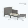 thumbnail image 3 of Dream On Me Holland Toddler Bed made with Sustainable New Zealand Pinewood, Steel Grey, 3 of 7