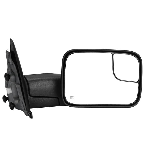 Autosaver88 Espejo De Remolque Para Lado Derecho Del Pasajero, Compatible Con Dodge Ram 1500 2002-2008 2003-2009 Ram 2500 3500, Espejo De Puerta Plegable Manual Con Calefacción Eléctrica, Espejo De Re