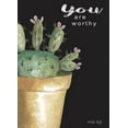 thumbnail image 2 of Jacobs, Cindy 11x14 White Modern Wood Framed Museum Art Print Titled - You Are Worthy Cactus, 2 of 4