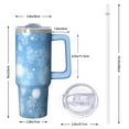 thumbnail image 2 of 30oz Christmas Tree Tumbler with Lid and Straw, Stainless Steel Cup with Handle Snowflakes Travel Mug, Christmas Presents, 2 of 5