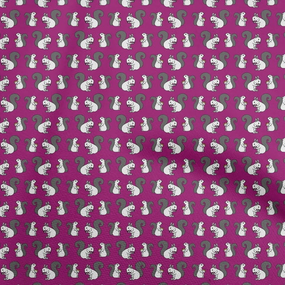 oneOone Viscose Jersey Purple Fabric Animal Sewing Fabric By The Yard Printed Diy Clothing Sewing Supplies 60 Inch Wide