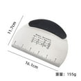 thumbnail image 2 of Dough Cutter Dough Scraper Card, Stainless Steel Dough Cutter, 2 of 4
