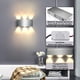 thumbnail image 4 of Aplique LED 18W Lámpara de pared moderna para interiores Cuadrado Arriba Abajo Iluminación de aluminio Luz decorativa para dormitorio Oficina Cama Pasillo Sala de estar Hotel Bar Blanco cálido Clase de eficiencia energética E： brillar Electrónica, 4 of 5