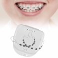 thumbnail image 1 of Decoración de dientes temporal soporte metálico con accesorios de práctica de casos para estudiantes negro, 1 of 8