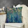 thumbnail image 2 of Floral Pillow Case Watercolor Ivy Flower Spring Flower in Nature Tree Park Throw Pillow Cover for Home Sofa Decorative Square Cushion Green, 2 of 5