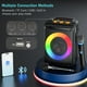 thumbnail image 4 of Máquina de karaoke HWWR D13 con 2 micrófonos Bluetooth 5.3, 4 of 7