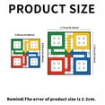 thumbnail image 3 of 19.68" x 19.68" Ludo Game Mat, Classic Board Game Mat, Non-Slip Noise Reducing Table Cover, Portable Washable Game Mat for Ludo, Parcheesi, Family Game Night, 3 of 8