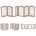 thumbnail image 2 of Valla de madera independiente Dog Gate Arf Pets de 6 paneles y 360°, 2 of 6