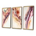 thumbnail image 3 of Designart "Redend Point Canyon - A River's Tale I" Abstract Liquid Ink Framed Wall Art Set Of 3 - Red Modern Frame Canvas Set For Living Room Decor, 3 of 6
