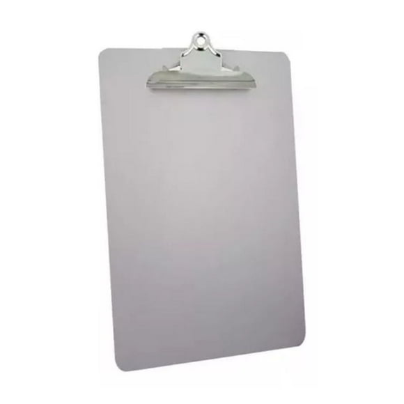 Tabla Sujeta Documentos MAE Gancho Metal Tamaño Oficio, Aluminio, Oficina, Escribir, Escuela