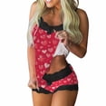 thumbnail image 2 of Goodtrade8 Womens Shorts and Top Pajama Sets Gifts for Wife Loungewear Sleepwear Soft 2 Pieces Pjs Set Summer PJS Pajamas for Women, 2 of 5