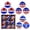 B, variant on 9Pcs Patriotic Eagle Ornaments for Memorial Day 4th of July Tree Decorations, Red White Blue Shatterproof Americana Hanging Ball Decor for Labor Independence Day Christmas