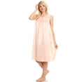 thumbnail image 4 of Lati Fashion Women Nightgown Sleepwear Female Sleep Dress Nightshirt Peach XL, 4 of 4
