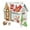 A-Christmas house, variant on Hot Sale！Cardboard Coloring Gingerbread House for Kids,Foldable Coloring Gingerbread Cardboard House Christmas,Kids Crafts for Indoor Fun,Graffiti Christmas Mini Village Set,Cardboard Fort