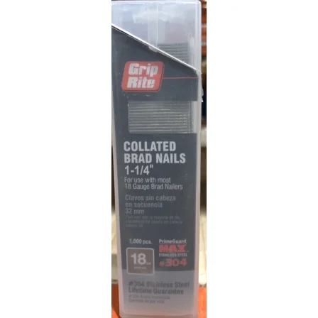 Grip Rite Prime Guard Maxb64876 18-Gauge 304-Stainless Steel Brad Nails In