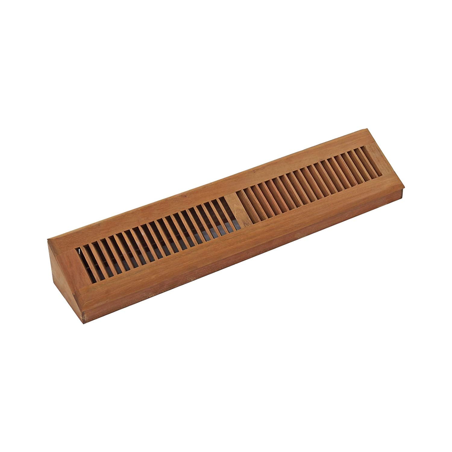 WELLAND 24" Wood Vent Register Baseboard Diffuser, Unfinished Brazilian