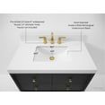 thumbnail image 3 of Momo 36 in. Bath Vanity in Black Oak with White Quartz Top and Undermount Basin, 3 of 7
