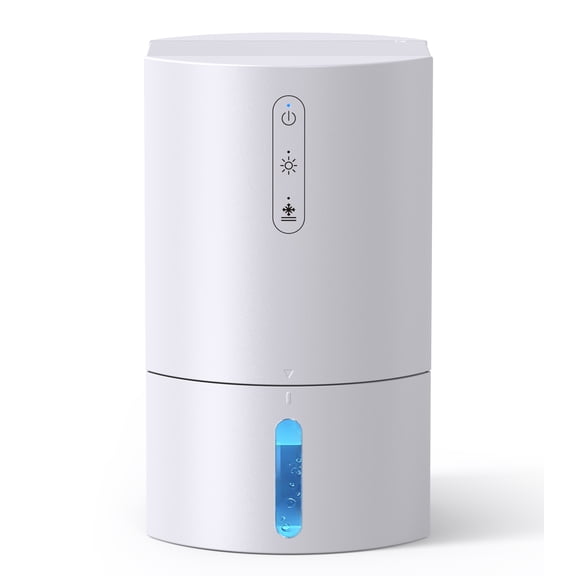 ALROCKET Dehumidifier,35OZ Water Tank with Auto Defrost,320 sq.ft,LED Light,White