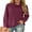 06 Rose Red, variant on Cueply Pullover Sweaters for Women Long Sleeve Cowl Neck Fall Winter Ribbed Turtleneck Sweatshirt Tops