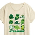 thumbnail image 3 of Star Wars - St. Patrick's Day Green Grid - Women's Short Sleeve Graphic T-Shirt, 3 of 5
