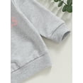 thumbnail image 6 of Bagilaanoe Toddler Baby Girl Casual Sweatshirt Long Sleeve Letter Print Pullover 6M 12M 18M 24M 3T 4T Kids Fall Loose Tee Tops, 6 of 8
