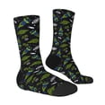 thumbnail image 2 of Goofa Space Rockets Printed Men's Crew Socks, Soft Durable Breathable Moisture-Wicking with Odor Control Cotton socks, 2 of 9