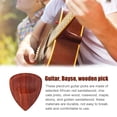 thumbnail image 3 of Linyer Delicate String Instrument Tool Fitting Comfortale Study Wooden Bass Attachment Playing Tools Wood Pick for Guitars Type 3, 3 of 4