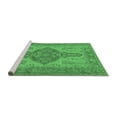 thumbnail image 2 of Ahgly Company Machine Washable Indoor Round Oriental Emerald Green Traditional Area Rugs, 6' Round, 2 of 4