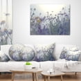 thumbnail image 3 of Designart Summer Flowers in Foggy Light - Flower Throw Pillow - 18x18, 3 of 4
