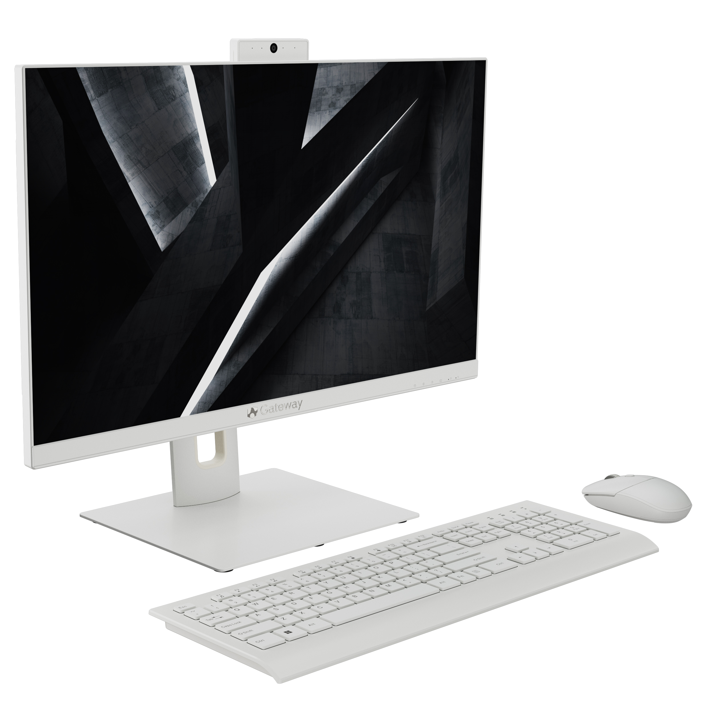 Gateway 23.8" All-in-one Desktop, Fully Adjustable Stand, FHD, Intel Pentium J5040, 4GB RAM, 128GB SSD, 2MP Camera, Windows 11, Microsoft 365 Personal 1-Year Included, Mouse & Keyboard Included, White - image 2 of 11